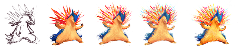 Illustration for article titled Tyrannical Typhlosion! Pokemon One a Day, Series 2!